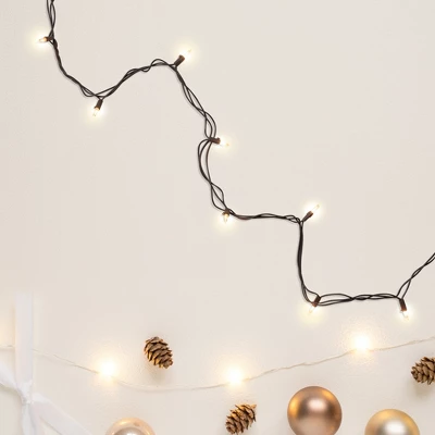 Northlight Mini Incandescent Christmas Lights - Clear - 4' Brown Wire - 20ct 4 Northlight Mini Incandescent Christmas Lights - Clear - 4' Brown Wire - 20ct - Image 2