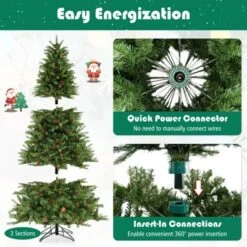 Costway 6 FT Pre-Lit Christmas Tree 3-Minute Quick Shape With Quick Power Connector Timer -Northlight Shop GUEST 01fa4159 1db8 41f8 995c e4173e336909