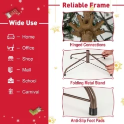 Costway 6.5 FT/7.5FT Pre-Lit Christmas Tree Hinged With 470/612 PE Branch Tips Timer & 430/540 Lights 20 Costway 6.5 FT/7.5FT Pre-Lit Christmas Tree Hinged With 470/612 PE Branch Tips Timer & 430/540 Lights -Northlight Shop GUEST 02c8bbe3 e352 416a b33f 91e072c032b3