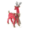 Northlight Reindeer With Burlap Bow Christmas Decoration - 24" - Red And Brown -Northlight Shop GUEST 02fa159d 7195 49f6 aede ba49f35129ce