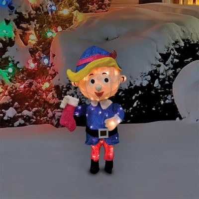 Northlight Lighted Hermey From Rudolph Outdoor Christmas Decoration - 18" - Clear LED Lights 3 Northlight Lighted Hermey From Rudolph Outdoor Christmas Decoration - 18" - Clear LED Lights