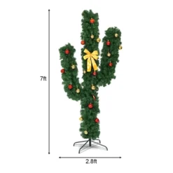 Costway Pre-Lit Cactus Christmas Tree 7Ft LED Lights Ball Ornaments 15 Costway Pre-Lit Cactus Christmas Tree 7Ft LED Lights Ball Ornaments -Northlight Shop GUEST 068c7cfd 0248 4fbb 94a1 2858caf5d21e
