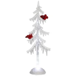 Northlight LED Lighted Acrylic Icicle Tree With Cardinals Christmas Decoration - 14" -Northlight Shop GUEST 0f83b288 ae00 4d00 9f0b e0cf7ee523a0
