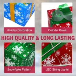 LuxenHome Set Of 3 Colored Presents Lighted Holiday Decoration Multi-Color 22 LuxenHome Set Of 3 Colored Presents Lighted Holiday Decoration Multi-Color -Northlight Shop GUEST 110c5e4e c80b 45d5 96b8 b09f7780b322