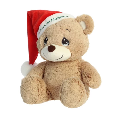 Aurora Medium My Beary 1st Christmas Precious Moments Festive Stuffed Animal Brown 12" 7 Aurora Medium My Beary 1st Christmas Precious Moments Festive Stuffed Animal Brown 12" - Image 5