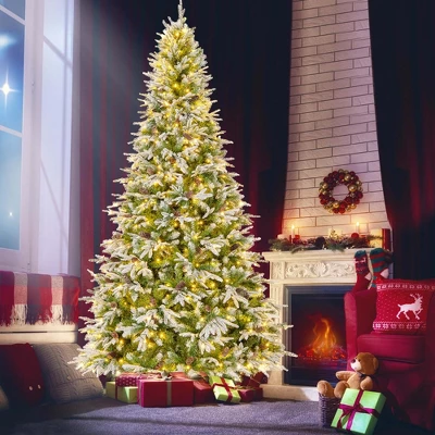 Costway 6/7.5/9 FT Artificial Christmas Tree Hinged Xmas Tree With 765/1135/1871 Branch Tips 280/470/690 Lights 13 Costway 6/7.5/9 FT Artificial Christmas Tree Hinged Xmas Tree With 765/1135/1871 Branch Tips 280/470/690 Lights - Image 12