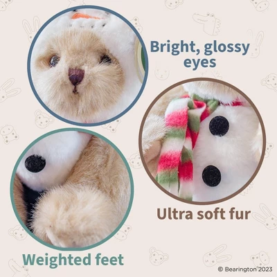 Bearington Frost E Bear Christmas Stuffed Animal, 10 Inch Snowman Plush Teddy Bear Decor, For Ages 3-14 4 Bearington Frost E Bear Christmas Stuffed Animal, 10 Inch Snowman Plush Teddy Bear Decor, For Ages 3-14 - Image 2
