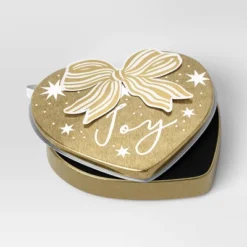 Christmas Wrap Essentials Gold Heart Joy Gift Card Tin - Wondershop™