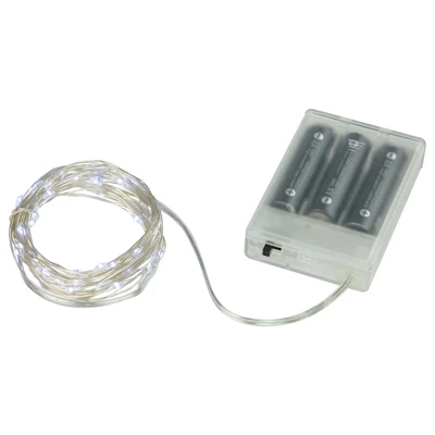 Northlight LED Micro Fairy Christmas Lights - Pure White - 16.25' Copper Wire - 100ct 9 Northlight LED Micro Fairy Christmas Lights - Pure White - 16.25' Copper Wire - 100ct - Image 7