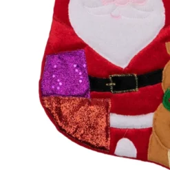 Northlight 20.5" Red And White Glittered Santa Claus And Reindeer Christmas Stocking -Northlight Shop GUEST 165af74a 89d4 4fc5 860c bfb1bbd9f901