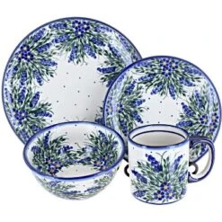 Blue Rose Polish Pottery WR Unikat Dinnerware (4 PC) 13 Blue Rose Polish Pottery WR Unikat Dinnerware (4 PC) -Northlight Shop GUEST 174ab9aa 32b3 4a4f b762 472d8c1c302e