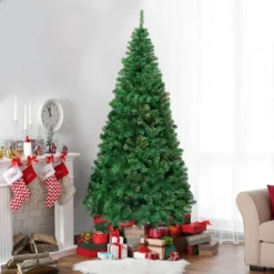 Costway 5Ft/6Ft/7Ft/8Ft Artificial PVC Christmas Tree W/Stand Holiday Season Indoor Outdoor Green 25 Costway 5Ft/6Ft/7Ft/8Ft Artificial PVC Christmas Tree W/Stand Holiday Season Indoor Outdoor Green -Northlight Shop GUEST 1756cdd7 a7b5 47d0 a8ce c67ac368cd70