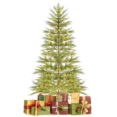 Costway 6.5 FT/7.5FT Pre-Lit Christmas Tree Hinged With 470/612 PE Branch Tips Timer & 430/540 Lights 12 Costway 6.5 FT/7.5FT Pre-Lit Christmas Tree Hinged With 470/612 PE Branch Tips Timer & 430/540 Lights - Image 10