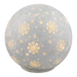 Northlight LED Lighted Snowflakes Glass Globe Christmas Decoration - 6" - White -Northlight Shop GUEST 1c07bae1 9d0b 4833 90be 8a63646ff058