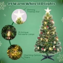 Costway 5/6/7 FT Christmas Tree Artificial Xmas Tree With 8 Lighting Modes 49/64/80 Warm LED Lights -Northlight Shop GUEST 217a6f6e b16d 4762 b557 6b617fd03ae4