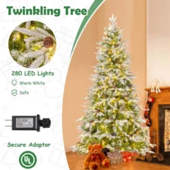 Costway 6/7.5/9 FT Artificial Christmas Tree Hinged Xmas Tree With 765/1135/1871 Branch Tips 280/470/690 Lights 17 Costway 6/7.5/9 FT Artificial Christmas Tree Hinged Xmas Tree With 765/1135/1871 Branch Tips 280/470/690 Lights -Northlight Shop GUEST 22332b02 b35a 431d 9f80 5d9b9fbf6f39
