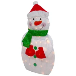 Northlight 32" Lighted 2D Chenille Snowman With Scarf Outdoor Christmas Decoration -Northlight Shop GUEST 238b9a5e 4d9b 417e bbb9 a691ee36ca9d