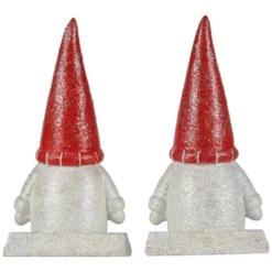 Northlight Glittered Gnome Christmas Stocking Holders - 8.25" - Set Of 2 -Northlight Shop GUEST 248a5763 d48c 4853 9c92 a2a02ffcc131