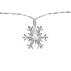 Northlight 10-Count LED Snowflake Christmas Fairy Lights, 4.25ft, Copper Wire 11 Northlight 10-Count LED Snowflake Christmas Fairy Lights, 4.25ft, Copper Wire -Northlight Shop GUEST 25e0a438 9a9e 4274 a03d 7c1d6b99e87f