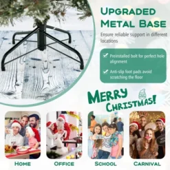 Costway 6/7.5/9 FT Artificial Christmas Tree With 360° Quick Power Connector 598/1086/1714 Pine Needles 19 Costway 6/7.5/9 FT Artificial Christmas Tree With 360° Quick Power Connector 598/1086/1714 Pine Needles -Northlight Shop GUEST 2680235a 542a 4e9e 9fd5 725cd808e84f