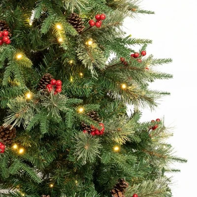 National Tree Company First Traditions Pre-Lit LED Virginia Pine Artificial Christmas Tree Warm White Lights 3 National Tree Company First Traditions Pre-Lit LED Virginia Pine Artificial Christmas Tree Warm White Lights