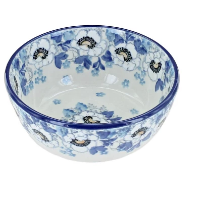 Blue Rose Polish Pottery 17 Ceramika Dessert Bowl 10 Blue Rose Polish Pottery 17 Ceramika Dessert Bowl - Image 8