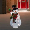 Northlight Lighted Waving Snowman Outdoor Christmas Decoration - 32" - Clear Lights