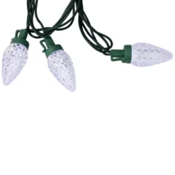 Northlight 100ct Pure White Faceted LED C9 Christmas Lights - 67ft Green Wire -Northlight Shop GUEST 2bb62e81 0f7c 491d 9588 2746c83d3298