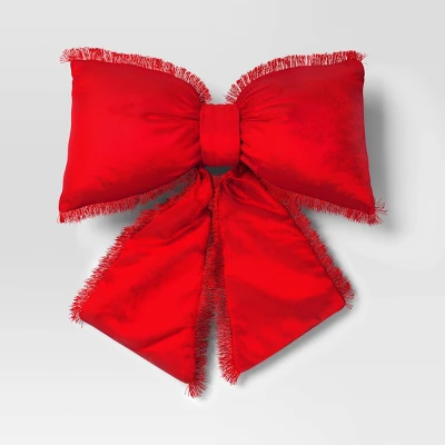 20" Christmas Bow Shaped Pillow - Wondershop™ 6 20" Christmas Bow Shaped Pillow - Wondershop™ - Image 4