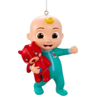 Kurt Adler CoComelon JJ And Melon Christmas Ornaments And Stocking Set Of 3 - 2 Ornaments & 1 Stocking - Officially Licensed - Gift For Kids 3 Kurt Adler CoComelon JJ And Melon Christmas Ornaments And Stocking Set Of 3 - 2 Ornaments & 1 Stocking - Officially Licensed - Gift For Kids
