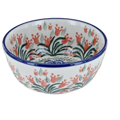 Blue Rose Polish Pottery 17 Ceramika Dessert Bowl 14 Blue Rose Polish Pottery 17 Ceramika Dessert Bowl - Image 12