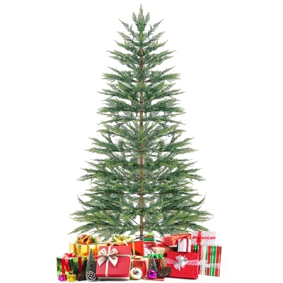 Costway 6.5 FT/7.5FT Pre-Lit Christmas Tree Hinged With 470/612 PE Branch Tips Timer & 430/540 Lights 11 Costway 6.5 FT/7.5FT Pre-Lit Christmas Tree Hinged With 470/612 PE Branch Tips Timer & 430/540 Lights - Image 9