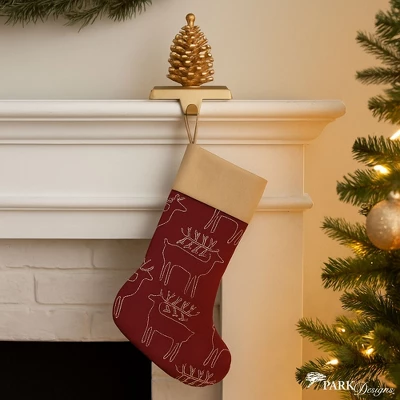 Patricia Heaton Home Gold Pinecone Stocking Hanger 6 Patricia Heaton Home Gold Pinecone Stocking Hanger - Image 4