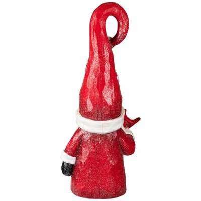Northlight Gnome In Lighted Hat Holding Cardinal Christmas Decoration - 20" - LED Warm White Lights 11 Northlight Gnome In Lighted Hat Holding Cardinal Christmas Decoration - 20" - LED Warm White Lights - Image 9