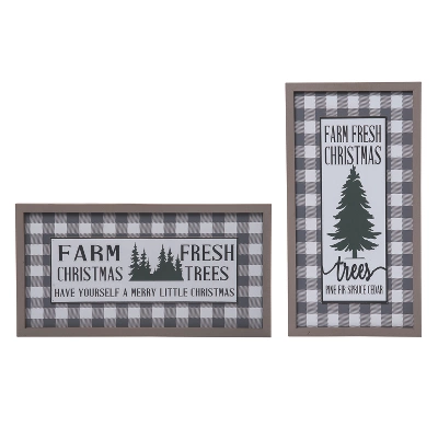 Transpac MDF Green Tree Decor Set Of 2 Christmas Home Decorations For Festive Holiday Decor 3 Transpac MDF Green Tree Decor Set Of 2 Christmas Home Decorations For Festive Holiday Decor