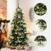 LuxenHome 6Ft Pre-Lit Green Branches With Green And White Tips Artificial Christmas Tree With Stand -Northlight Shop GUEST 397756b7 9623 4cf9 863e 252303f3bdac