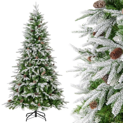 Costway 6/7.5/9 FT Artificial Christmas Tree Hinged Xmas Tree With 765/1135/1871 Branch Tips 280/470/690 Lights 10 Costway 6/7.5/9 FT Artificial Christmas Tree Hinged Xmas Tree With 765/1135/1871 Branch Tips 280/470/690 Lights - Image 9