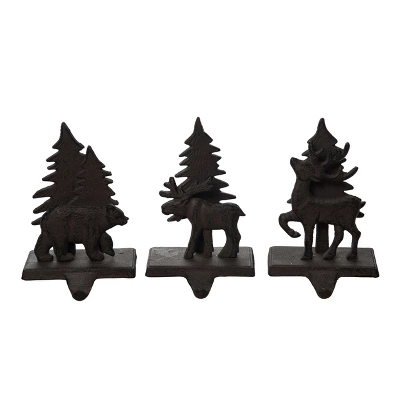 Transpac Iron Forest Scene Stocking Holder Set Of 3 Christmas Home Decorations For Holiday Cheer 3 Transpac Iron Forest Scene Stocking Holder Set Of 3 Christmas Home Decorations For Holiday Cheer