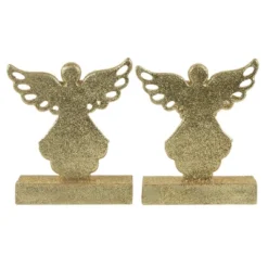 Northlight Angel Glittered Christmas Stocking Holders - 5.5" - Gold - Set Of 2 -Northlight Shop GUEST 3c60750f 85a7 4bb5 b69e 9d5addc0d479