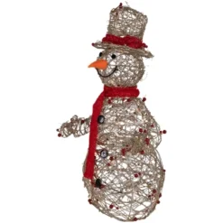 Northlight Lighted Glittered Snowman And Berries Outdoor Christmas Decoration - 28" -Northlight Shop GUEST 3ef89f29 1ae1 403e 986a 549fbc5e2729