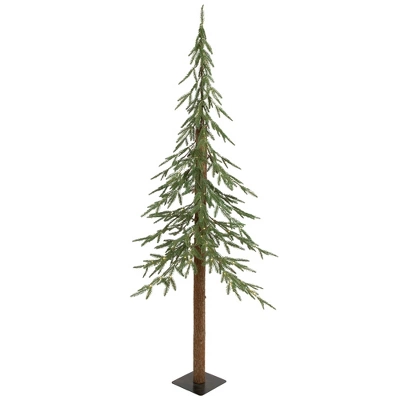 Northlight Pre-Lit Medium Alpine Artificial Christmas Tree - 6' - Clear LED Lights 6 Northlight Pre-Lit Medium Alpine Artificial Christmas Tree - 6' - Clear LED Lights - Image 4