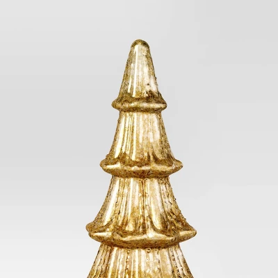 14" Christmas Mercury Lit Glass Tiered Tree Decor - Wondershop™ 5 14" Christmas Mercury Lit Glass Tiered Tree Decor - Wondershop™ - Image 3
