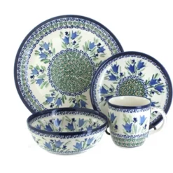 Blue Rose Polish Pottery Zaklady Dinnerware (4 PC) -Northlight Shop GUEST 445f07a1 cf18 4e16 a5a6 d56341314778