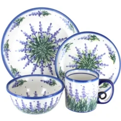 Blue Rose Polish Pottery WR Unikat Dinnerware (4 PC) 14 Blue Rose Polish Pottery WR Unikat Dinnerware (4 PC) -Northlight Shop GUEST 4861281b 3a7a 4342 8f14 138584aec5a0