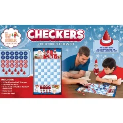 MasterPieces Officially Licensed Elf On The Shelf Checkers Board Game For Families And Kids Ages 6 And Up -Northlight Shop GUEST 4a237262 8936 45f4 b3a9 08f16d7bd0c9