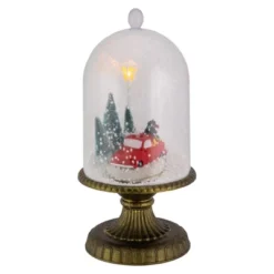 Northlight LED Lighted Snowing Musical Retro Truck Under Cloche Christmas Decoration - 13.5" -Northlight Shop GUEST 4b67133b f954 4aa7 b0f5 7dfa8ea24344