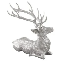 Costway Sitting Reindeer Statue Christmas Decor Statue Aluminum 17.5" X 15" X 17.5" -Northlight Shop GUEST 4cffba0e 128b 491d 8621 c0434f2fc652