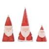 Transpac Paper Pulp Triangle Santa Set Of 3 Decorative Figurines For Christmas Red Tabletop Decor Indoor Gift Giving -Northlight Shop GUEST 4d30363c 2406 4473 9fbf cef2712c2c50