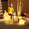 Tangkula 2-Piece Christmas Lighted Dogs 3D Xmas Light-up Cute Poodle With 60 LED Lights Red Scarves Zip Ties & Ground Stakes -Northlight Shop GUEST 4e7d25a6 8b06 4d41 994b 70bc1e53b89d
