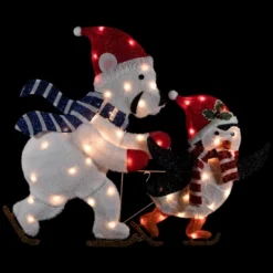 Northlight 41.25" Lighted Ice Skating Polar Bear And Penguin Outdoor Christmas Decoration 14 Northlight 41.25" Lighted Ice Skating Polar Bear And Penguin Outdoor Christmas Decoration -Northlight Shop GUEST 503ae0ee 542a 471b b8aa 4b3bd514c266